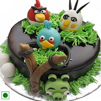 Beautiful angry bird cake Online Cake Delivery Delivery Jaipur, Rajasthan